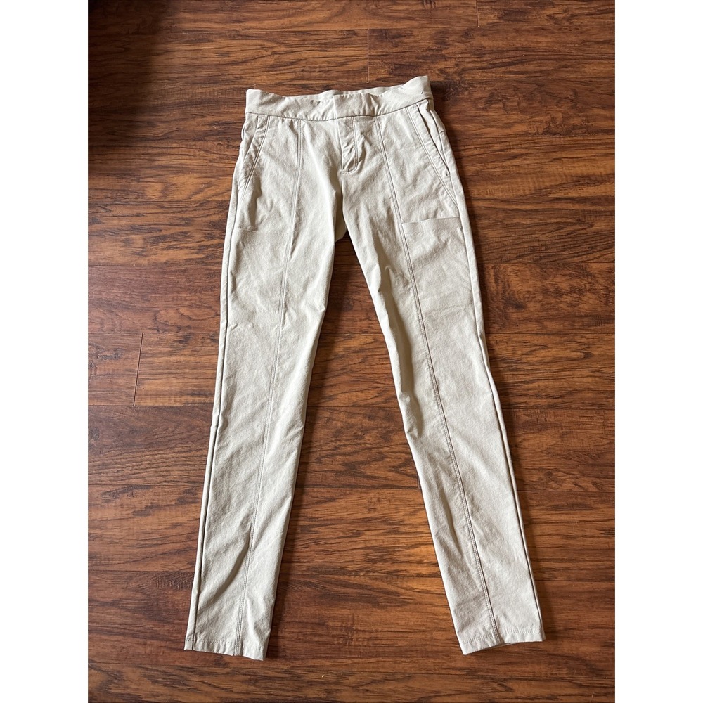 Athleta Wander Skinny  Tan Stretch Pants Size 0 City Casual